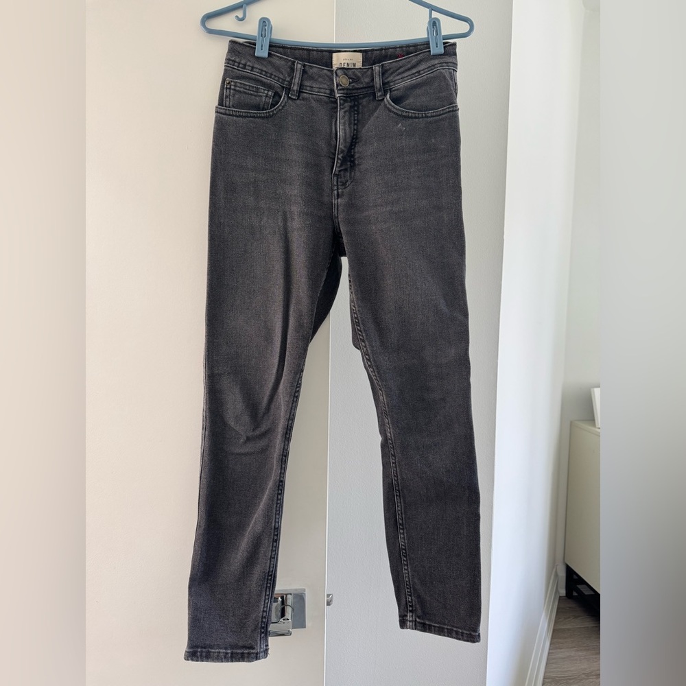 Sézane Charcoal Denim Jeans